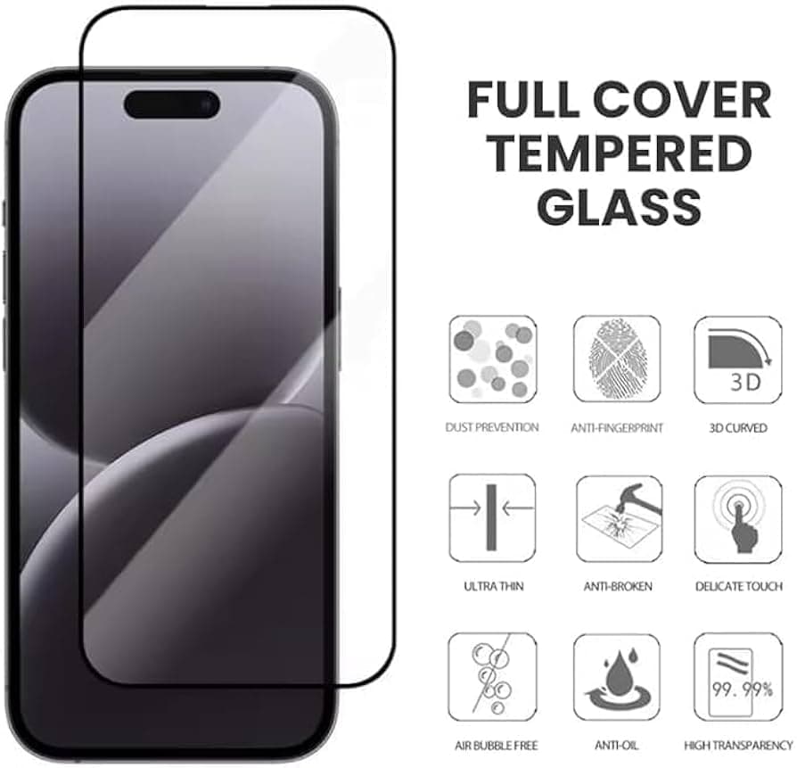 iPhone 17 Pro Max Tempered Glass Screen Protector view 2